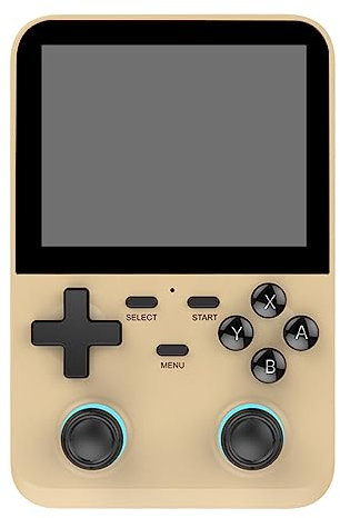 Nostalgic - Consola de juegos de mano, pantalla HD de 3.5 pulgadas, 64 G integrada, más de 10000 juegos, sistema Linux de código abierto, batería de 3500 mAh, portátil, retro, para niños y adultos