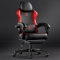 Dowinx Gaming Stuhl Racing Gamer Stuhl, Ergonomischer Gaming Sessel mit Lendenwirbelstütze, Bürostuhl PU Leder PC-Stuhl Verbreiterte Rückenlehne 150KG, rot