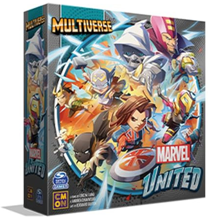 CMON Marvel United: Multiverse, Miniatur-Brettspiel, ab 14 Jahren, für 1–5 Spieler, über 45 Minuten Spieldauer