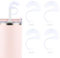 Lot de 4 Capuchons Paille Infroissables Silicone, Pailles Réutilisables Silicone Avec Capuchons Conception à Aspiration Latérale Empêchant Les Capuchons Paille Se Froisser