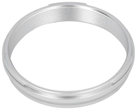 49 Mm Filterring-Adapter, Metall-Kameraobjektiv-Filterringe, Leichter Adapterring für X100V X100VI X100F X100 X100T X100S X70 (Silver)