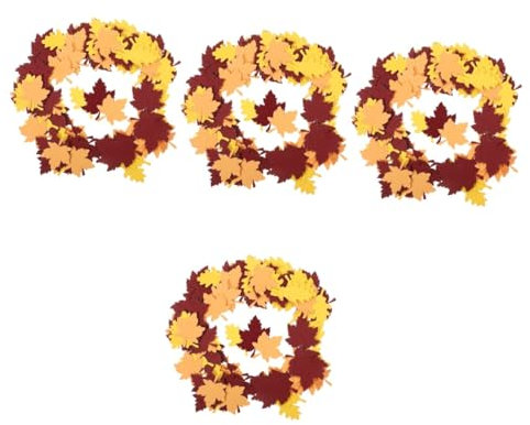 DIYEAH 400stücke Thanksgiving Ahornblatt Konfetti Bunte Tischdeko Für Feiern Festliche Streudeko Für Thanksgiving-partys Und Geburtstagsfeiern Kreative Dekoration Für Fröhliche