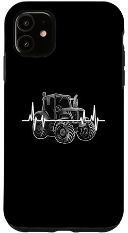 Hülle für iPhone 11 Traktor Herzschlag Traktor Bauer Bauernhof Geschenk
