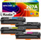 Koala 207A Tonerkartusche (mit Chip) kompatibel mit HP Toner 207A W2210A W2211A W2212A W2213A für HP Color Laserjet Pro MFP M283fdw M283fdn Color Laserjet Pro MFP M282nw M255nw M255dw (4er-Pack)