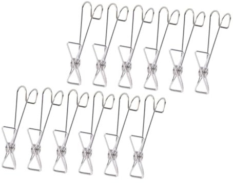 Edelstahl Wäscheklammern Silber 20 Stück-Pack, rutschfest