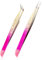 Lot de 2 pinces à épiler à double extrémité en acier inoxydable avec tête de pressage en silicone, pinces à ongles pour extensions de cils et autocollants pour nail art, strass autocollants