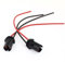 T10 W5W Auto Light Bulb Socket Lamp Holder Connector Extension x 2 pcs