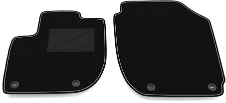 Auto-Fußmatten Kit nur vorne 2 Stück kompatibel mit Honda HR-V 2018-2021 | Set 2 Teppiche vorne nach Maß in Teppich
