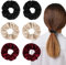 6 Stück Haargummis Scrunchies mit Reißverschluss Tasche, Scrunchies Haargummi mit Reißverschluss Geheimfach Unauffällig Geldversteck zum Verstecken, Reisegadgets Reise Gadgets für Frauen Mädchen