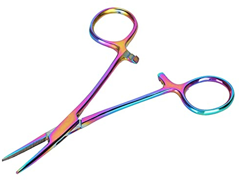 EAR PET 14 CM Pintoni in Acciaio a Pinza per Emostat Plucking per Ooming e