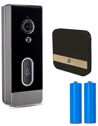 Sonnette vidéo Tuya, étanche, sans Fil, pour l'extérieur, interphone de sécurité Intelligent, Compatible avec Google Home