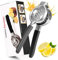 Zitronenpresse Handpresse, Zitronenpresse Edelstahl für Zitronen, Limetten & Orangen, Robustheit Zitruspresse Lemon Squeezer Citrus Juicer Press für Limonade, Cocktails, Bars, Spülmaschinenfest