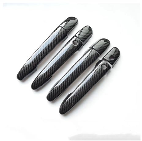 QGBUSQ Auto-Außentürgriff Carbon Chrom Auto Türgriff Abdeckung Dekor Trim Styling Für Maz&da Für Cx-5 Für Cx5 Für CX 5 2012-2019 2020 2021 2022(Carbon 2 buttons)