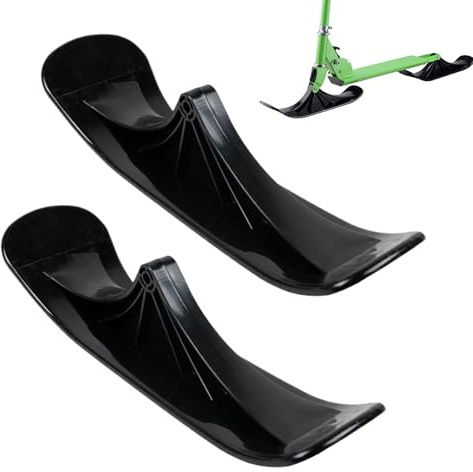 Schlitten-Umrüstsatz, 1 Paar Wintersport-Schlitten – Schnee-Scooter-Ski-Schlitten-Bausatz – für Sand, Gras, unebene Schotterstraßen, Outdoor-Abenteuer, ganzjährig