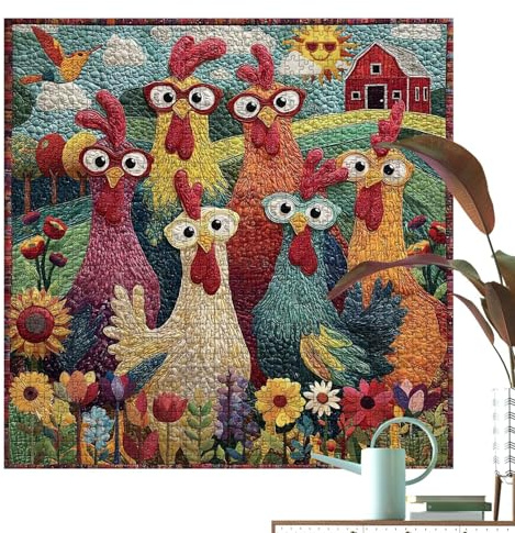 Puzzle für Hühner – Puzzle mit 1000 Teilen in lebendigen und vielfältigen Farben, Spiel für Erwachsene, mit 1000 Teilen, für Anfänger, Spiele, Kunstliebhaber und D