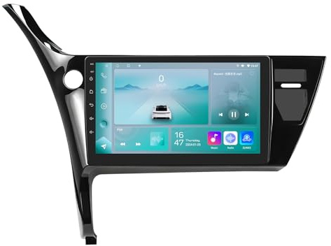 Ossuret Autoradio para Toyota Corolla Auris E180 2013-2018 (Volante a la Izquierda), 10.1 Zoll Android 14 Pantalla Táctil 2+32GB Navegación GPS con Carplay Android Auto WiFi Bluetooth USB DSP