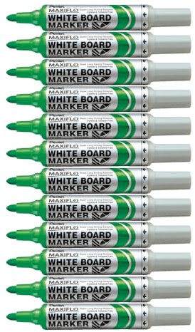 Pentel Maxiflo MWL5M Boardmarker 12 Stück grün