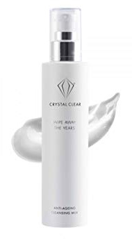 Crystal Clear Skincare Wipe Away The Years Cleansing Milk 200 ml | Gentle hydrating facial cleanser & cream cleanser with peptides, removes makeup and SPF without stripping skin of moisture