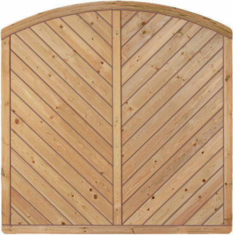GreenSeason Lamellenzaun Prag B180 x H180/160 cm