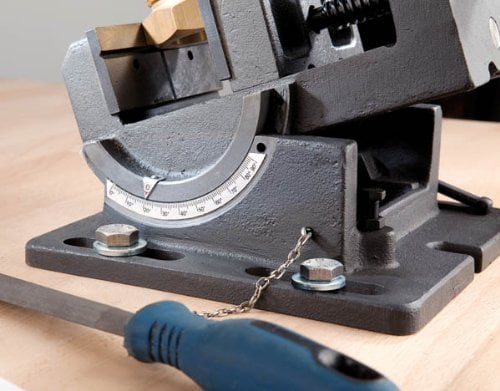 Westfalia Mehrzweck Maschinenschraubstock Backenbreite 100 mm vielseitig und robust