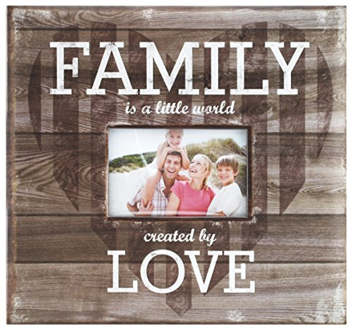 MCS MBI 860080 Scrapbook-Album Family is a little world created by love, 30,5 x 33,5 cm, mit Fotoöffnung, Braun