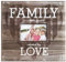 MCS MBI 860080 Scrapbook-Album Family is a little world created by love, 30,5 x 33,5 cm, mit Fotoöffnung, Braun