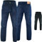 German Wear Denim Motorradjeans, hochwertige Klassische Motorradhosen mit Aramidfaser-Futter & Protektoren