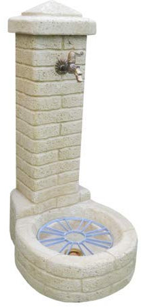Bonfante Fontana Orlando Pietra RICOSTRUITA Colore TUFO Senza Rubinetto e griglia