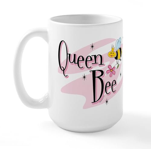 CafePress Queen Bee Large Mug 15 oz (444 ml) Ceramic Coffee Mug