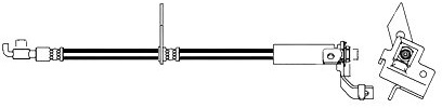 Borg & Beck BBH8481 Brake Hose To Fit Ford Edge 01/16-