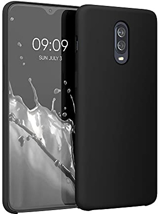 kwmobile Handyhülle für OnePlus 6T Hülle - Case Silikon - Kabelloses Laden - Schutzhülle Cover in Schwarz