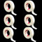6PCS medizinisches Klebeband, das Wimpern-Isolationsklebeband-Klebeband pflanzt, das Wimper-Werkzeuge für einzelne Wimpernverlängerung pflanzt von EMEDA(6 Rollen, 9 m pro Rolle)