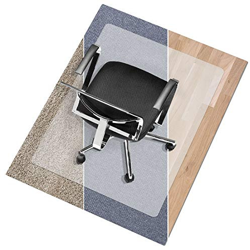 Meisterei Bodenschutzmatte - Größenwahl, Kratzfest, rutschfest, Milchweiß - Bodenmatte, Bodenschutz, Bürostuhlunterlage, Unterlegmatte, Schutzmatte für Laminat, Parkett, Hartböden (116 x 200 cm)
