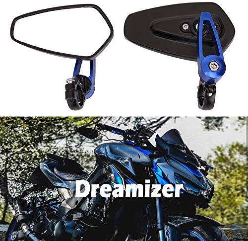 DREAMIZER 7/8 22mm Motorrad Lenkerend Spiegel, Motorrad-Rückspiegel für 790 690 390 125 Z1000 ER6N ER6F Monster M696 821 MT03 MT09 FZ6