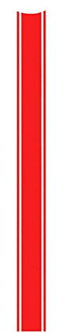 Porfeet Autocollant De Moto, Autocollant De Décalque De Bande De Réservoir De Moto De 50 Cm Autocollant Réfléchissant Décoration Bricolage Rouge