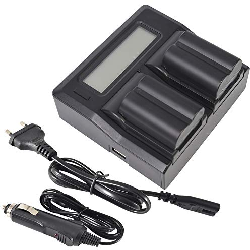 DSTE® 2 Pack Ersatz Batterie NP-W235 + LCD Dual Ladegerät Compatible für Fuji XT4 Digital Kamera