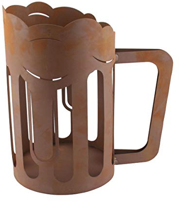 440s Art Design Rost Windlicht Bierkrug ca 32 cm H | FE-1-0295 | 4260553564275