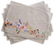 Maison d'Hermine Tischsets, 100% Baumwolle, 4er-Set, dekorative, Ostern waschbare Tischsets für Zuhause, Küche, Camping, Ibiza - Beige, Frühling, Sommer (33 cm x 48 cm)