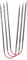 Addi - Addi Crasy Trio Roman Stricken (30 cm, 8,00 mm) - 1 Stück