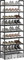 AcornFort® S-536 Zapatero de 8 Niveles con Diseño Extra Grueso, Organizador de Zapatos para 24 Pares, 56 x 30 x 140 cm para Pasillo, Dormitorio (Negro)