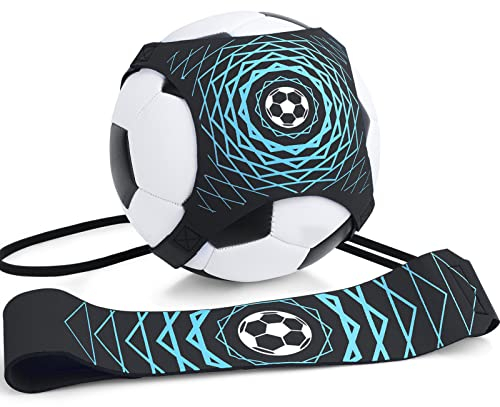 GIEMIT Fußballtrainer Fußballtraining Kinder Fussball Schnur Kick Trainer Verstellbar 1 PCS 150 cm Universell für Fußballgröße 3 4 5