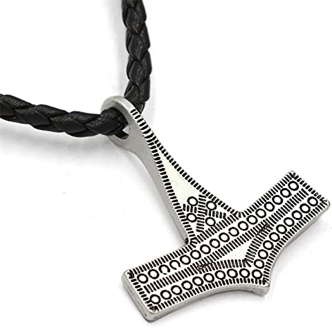 Norse Viking Jewelry Thor Hammer Mjolnir Amulett Skandinavischer männlicher Anhänger Halskette Gothic Schmuck Geschenk