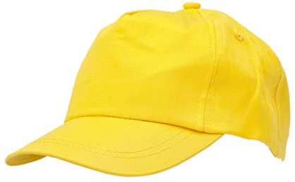 Cappello da Bambino Bimbo Gita per Scuola Estivo Baseball Regolabile Grest Kids Piscina (Giallo)