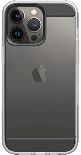 Black Rock - Hülle Air Robust Case Passend für Apple iPhone 14 Pro Max I Handyhülle, Transparent, Durchsichtig, Dünn (Schwarz)