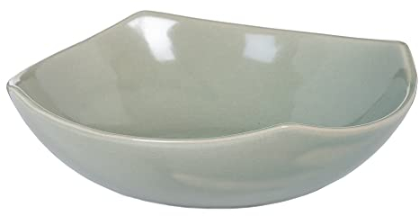 LOLAhome Centro de Mesa Plato Verde Claro de cerámica de Ø 22x7 cm