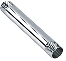 1 raccordo filettato maschio in acciaio inox per tubo aria, acqua, carburante (DN20 3/4 50 mm)