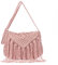 EVEOUT Borsa a tracolla lavorata maglia retrò Donna Borse a spalla con frange spiaggia intrecciate Ragazza Borsa nappa da spiaggia Boemia