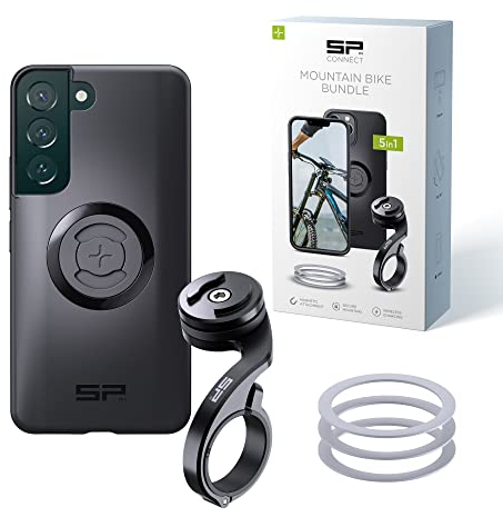 SP CONNECT Mountain Bike Bundle |SPC+| kompatibel mit Samsung S22 | Handyhalter für Mountainbike| Mountainbike MTB Handy Halterung Gadget