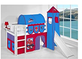 Befara HOCHBETT MIT RUTSCHE Jupiter - 90 x 200 - Spider-Man