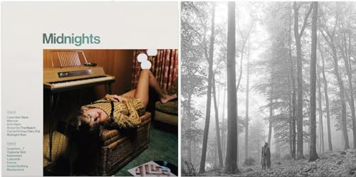 Taylor Swift Albums 2-Pack : Midnights [Jade Green Edition] & folklore [in the trees Edition]